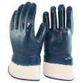 NMSAFETY guantes recubiertos de nitrilo azul para aceite industrial